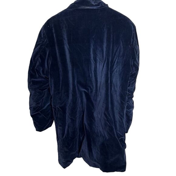 Vintage 50s 60s Japan Souvenir Velvet Long Insulated Jacket Small - Picture 6 of 7